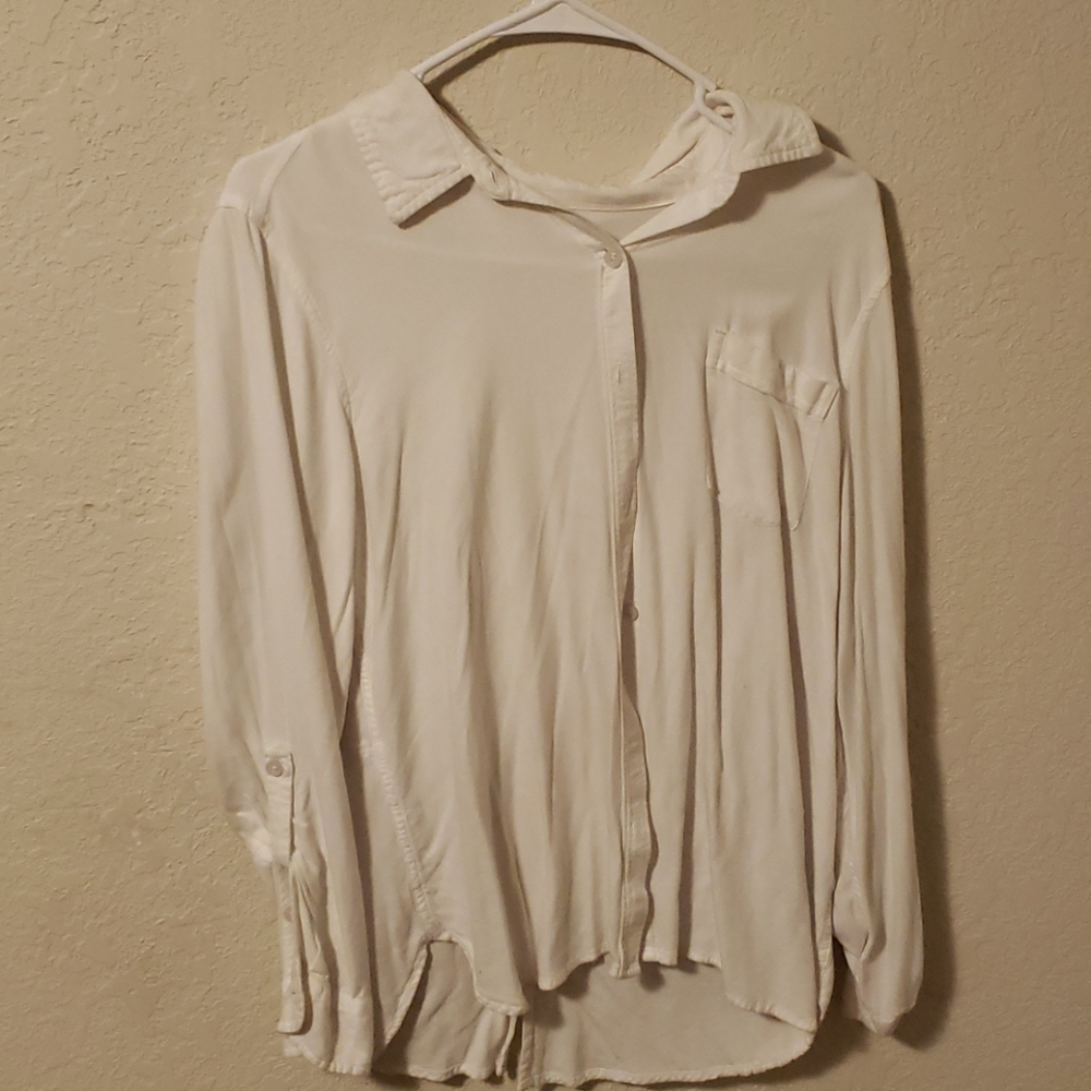 White buttoned up blouse